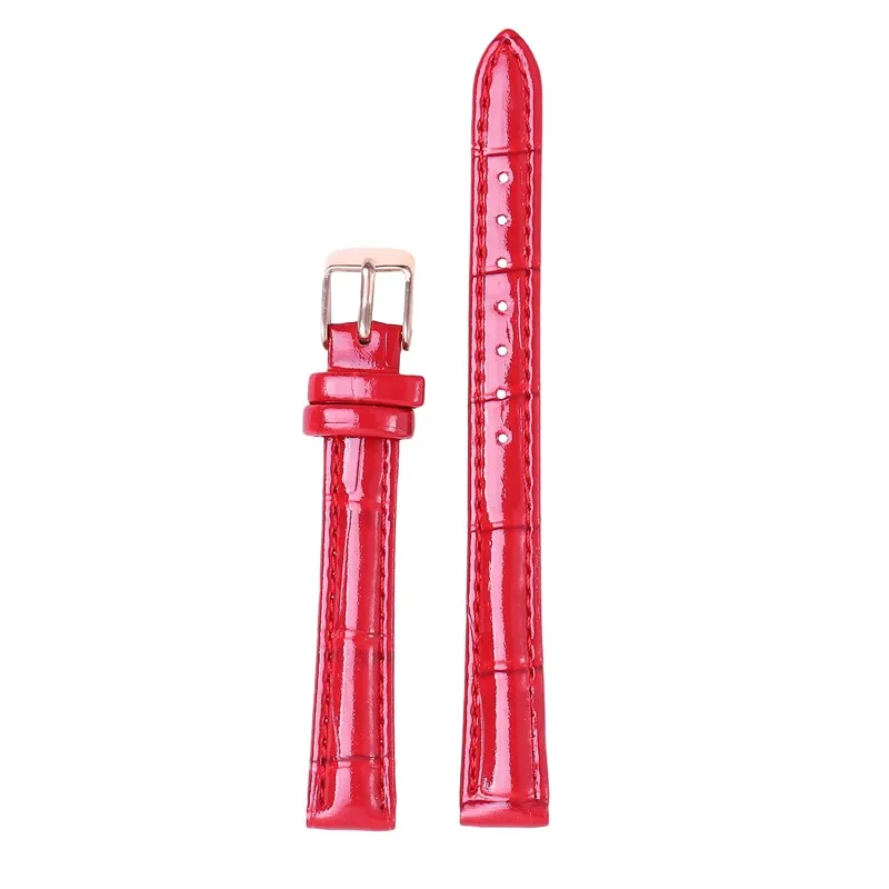 Elegant Genuine Leather Watch Strap - Women's Accessory in Vibrant Colors