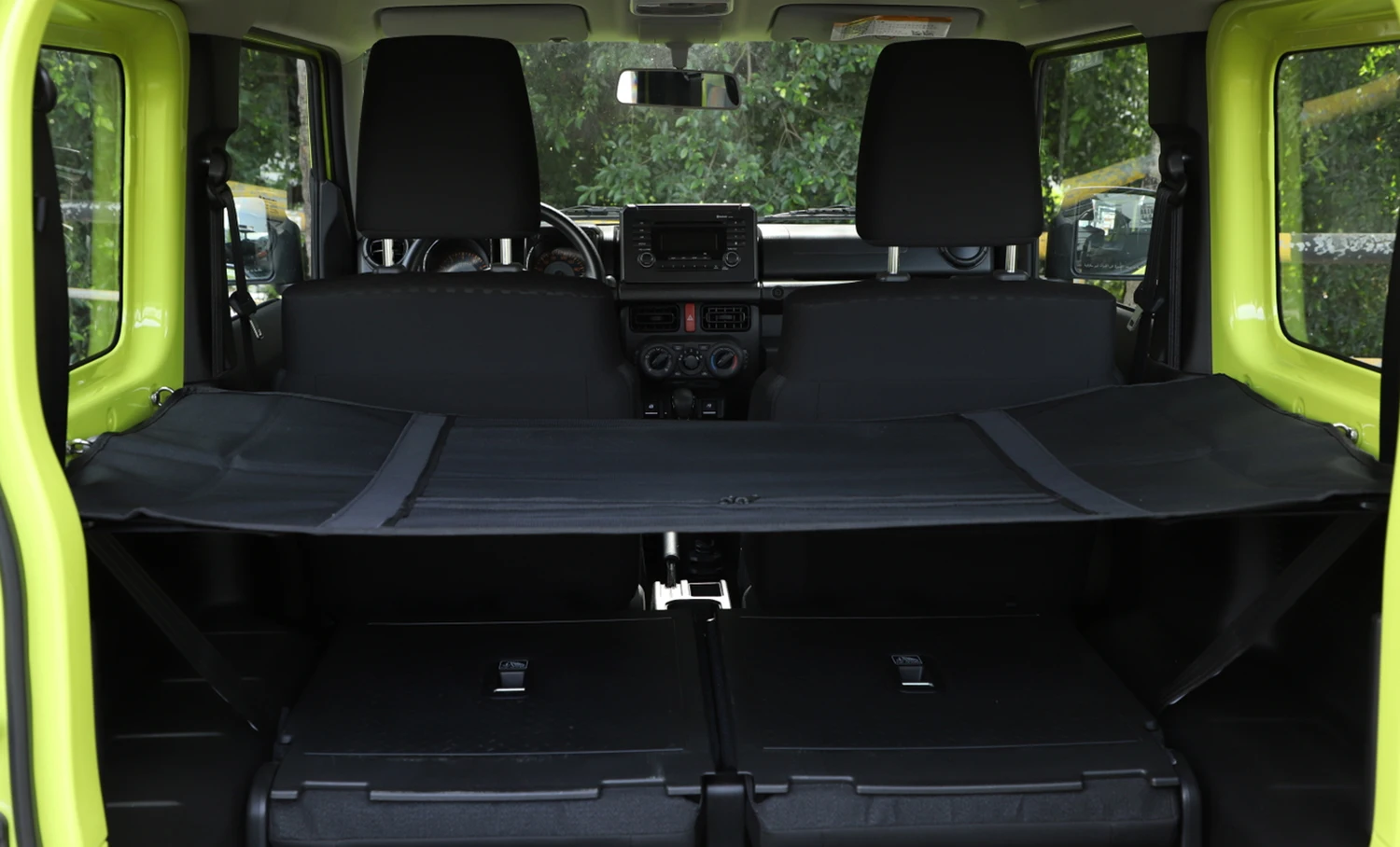 Car Rear Trunk Curtain Cover Storage Bag Net Organizer for Suzuki Jimny JB64 JB74 2019-2024 Stowing Tidying Interior Accessories