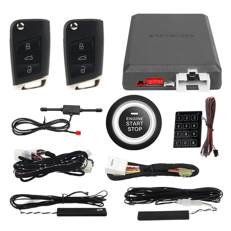 Plug And Play Kit For Volkswagen Passat 2012-2018 Remote Start CANBUS Compatible PKE Passive Keyless Entry Password Entry