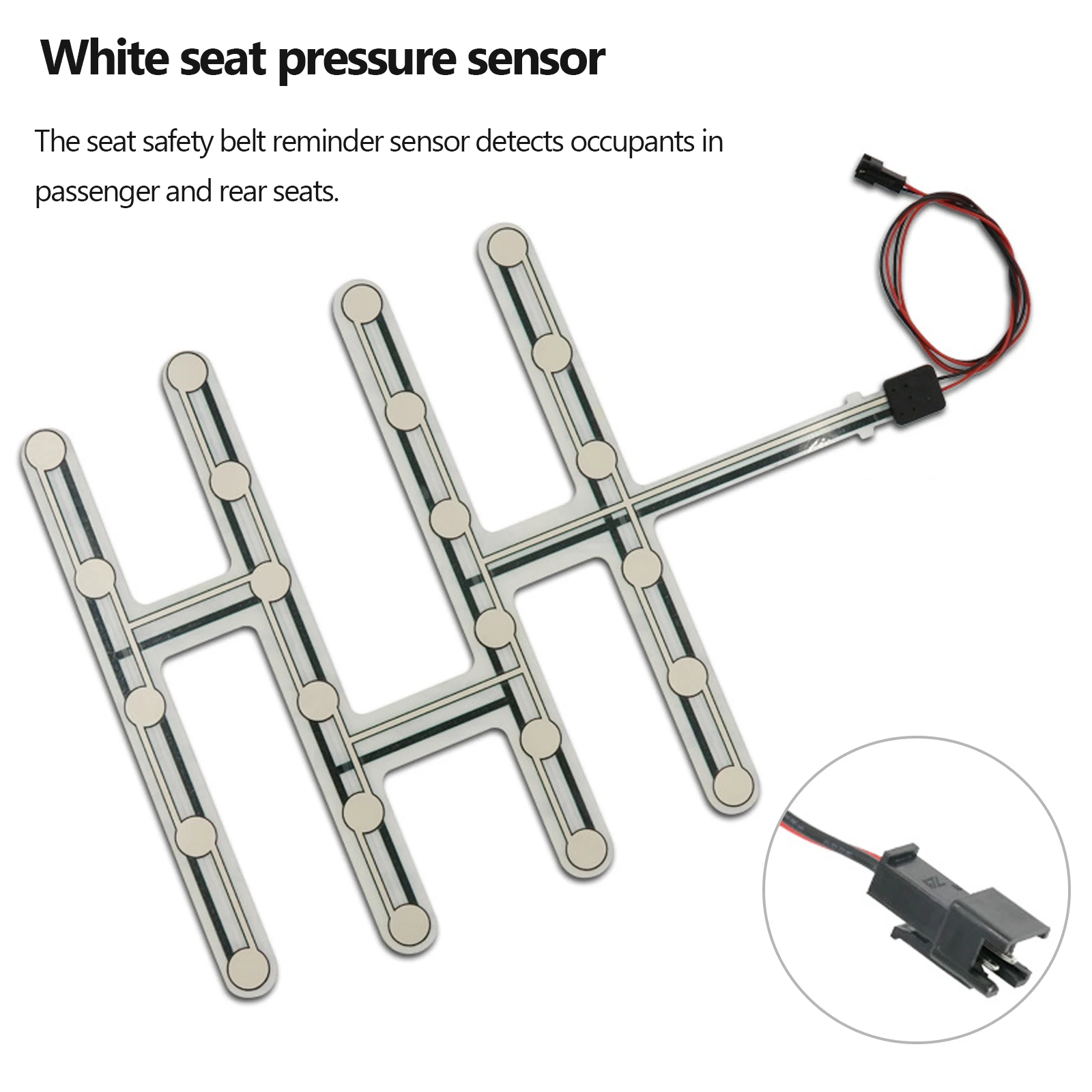 Universal Car Seat Pressure Sensor Safety Belt Warning Reminder Pad Occupied Seated Alarm Accessory