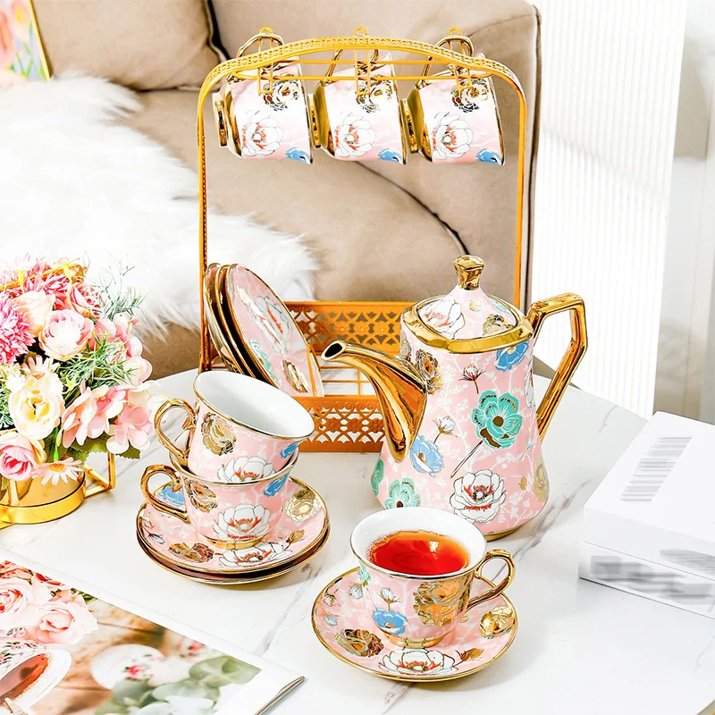 유럽풍 도자기 커피 세트 영국식 애프터눈 티 가정용 고급 컵 세트