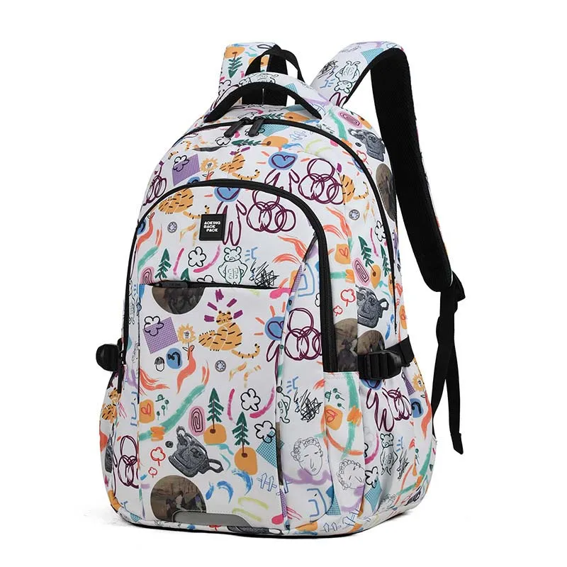 Fashion Printing Shoulders Backpack for Women Large Capacity Waterproof Travel Backpack Teen Students Schoolbag Laptop Backpacks 2