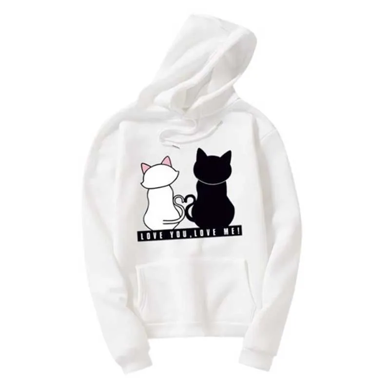 Spring Autumn Long Sleeve O-Neck Couple Sweatshirt Hoodies Unisex Hoodies Men Women Personalized Printing Pullover Tops (S-4XL)