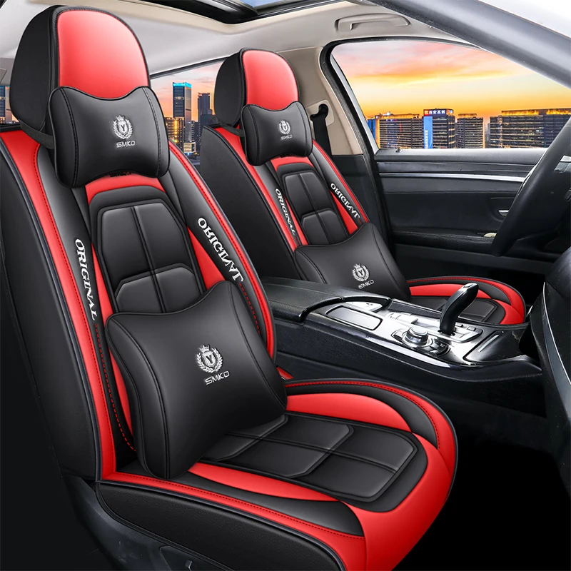 

Universal Pu Leather Car Seat Cover for VW Passat B5 Freed BMW E60 E90 E61 Touring Lada Vesta Auto Accessories Interior Details