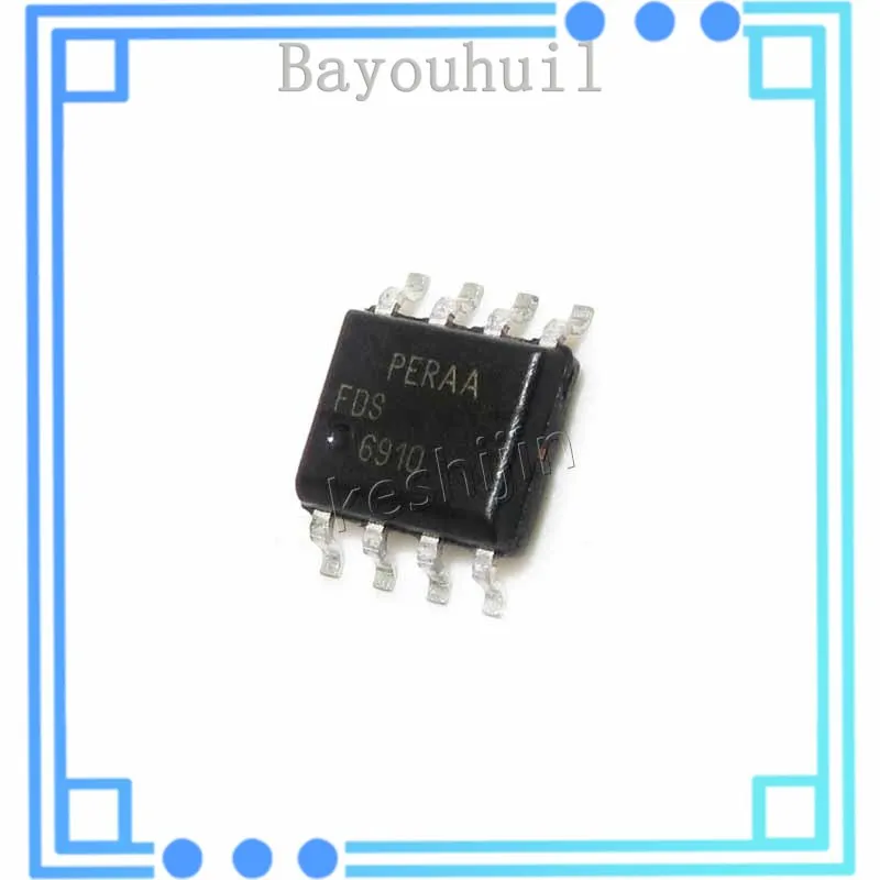 

10PCS FDS6910 SOP-8 New and original Integrated Circuit IC Chip Supports BOM list FDS6910