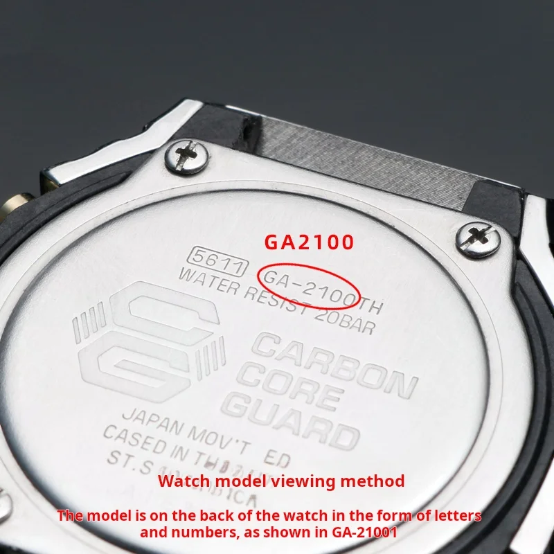 GA2100 G-SHOCK Casioak GA-2100 GA-2110 GA-B2100 미네랄 미러 유리 교체 부품용 스크래치 방지 사파이어 시계 렌즈