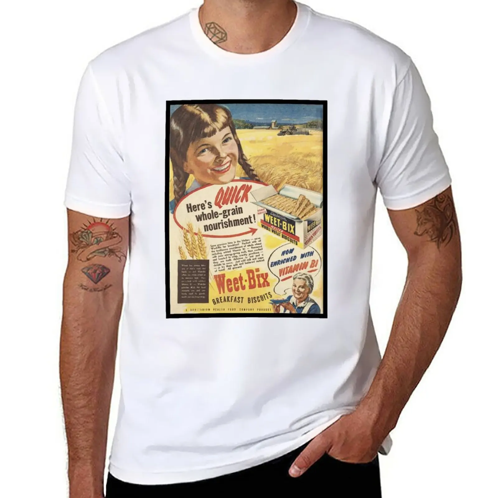 

Vintage Weetbix Ad 1946 T-Shirt oversizeds shirts graphic tees new edition plain white t shirts men
