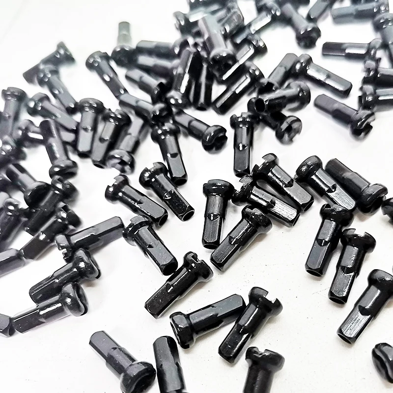 20Pcs Steel Bike Wheel Spoke Nipples Replacement For 10G/12G/13G/14G Spoke Caps Road Mountain Bicycles Black Silver Parts bicycle parts bike accessories bike spokes nipples