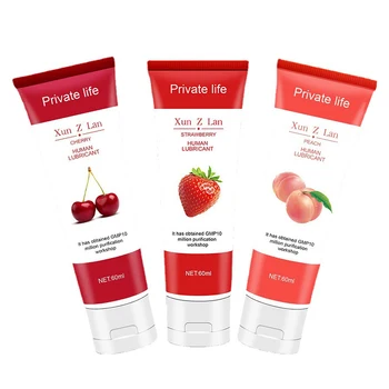 60-100ML Strawberry Flavored Edible Lubricant Sex Oral Water Base Silicone Lubrication Silk Touch Anal Orgasm Gel Gay Sex Oil 1