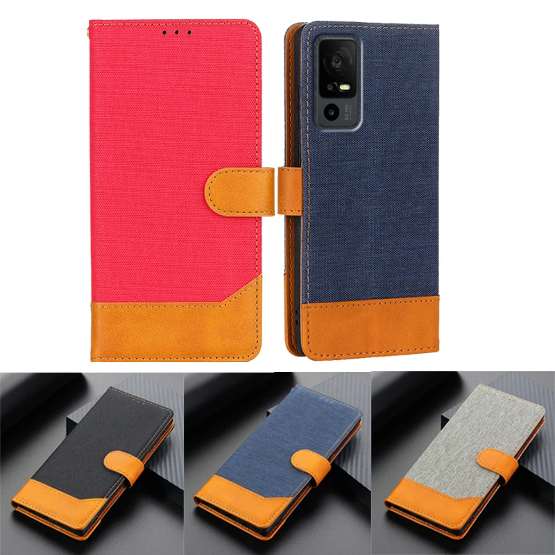 

Business Leather Cover For TCL 40R 5G Case Wallet Funda Book Stand Magnetic Flip Phone Cases For TCL 40R 5G T771A 6.6"Coque Etui