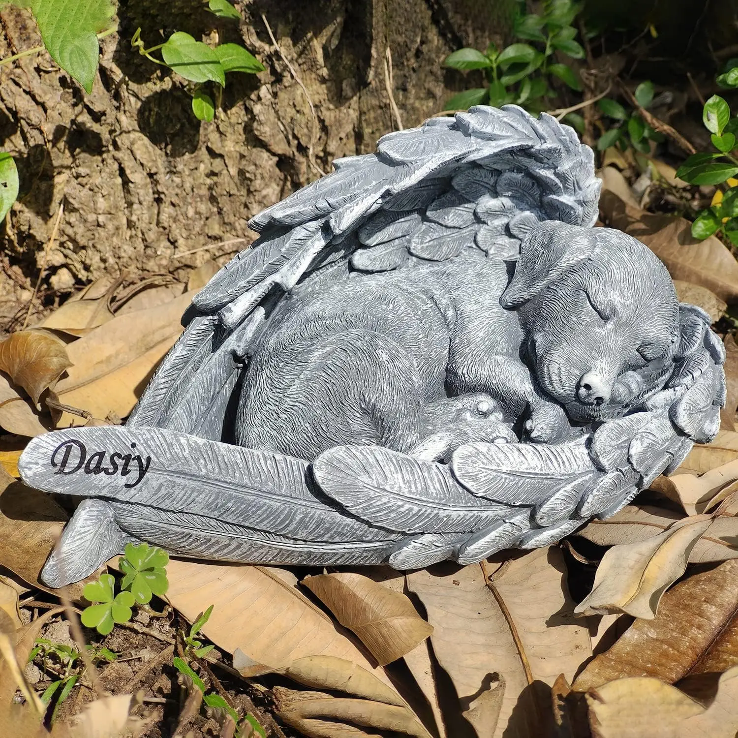 Dog Memorial Stone, Pet Grave Makers Engraved with Pet Name, for Dog Memorial Gifts and Loss Gifts L8