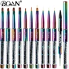 BQAN Rainbow Nail Brush Gel Brush For Manicure Acrylic UV Gel Extension Pen For Nail Polish Painting Drawing Brush Paint Tools 1