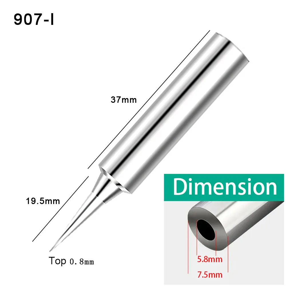 Bevel Soldering Iron Tip WQ-12D – Lead-Free Compatible With Aoyue Soldering Stations