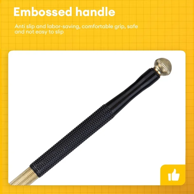 Glass Cutter Tile Glass Cutter Deli Glass Cutter Small Size Steel Blade Anti-skid Handle Cutting Tool Diamond Cutter Head Knifes