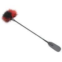 54.5CM Feather Whip,PU Leather Spanking Paddle,Horse Whip fo Horse Equestrian Riding Equestrian bat,CosplaySexy Props 1