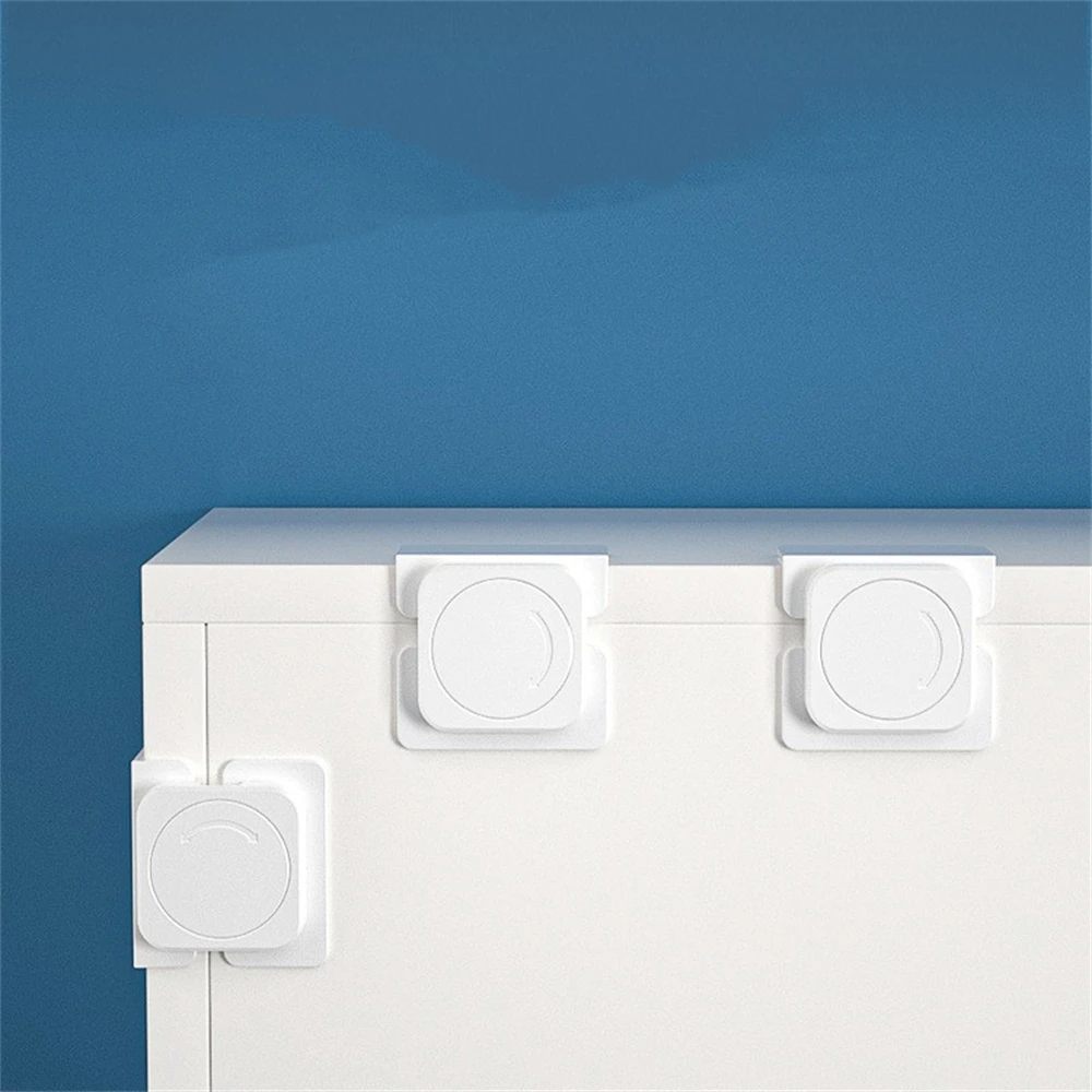 Child Safety Home Refrigerator Lock Baby Anti Open Fridge Freezer Door Locks Multifunctional Cabinet Buckle Toddler Kids Protect
