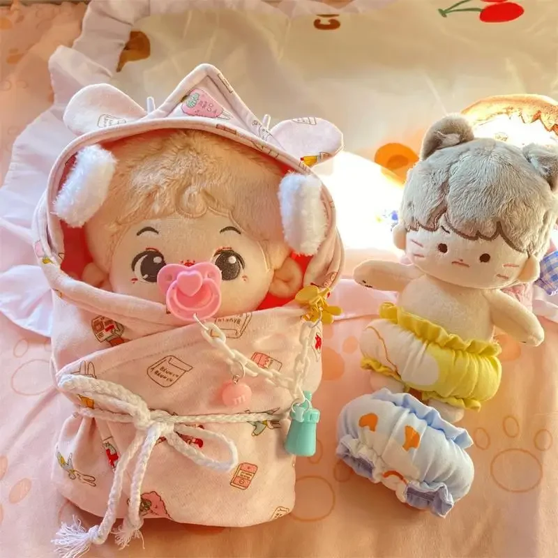 20cm cotton doll accessories, baby pacifiers, baby accessories, anti drop chain, pure handmade in stock 2