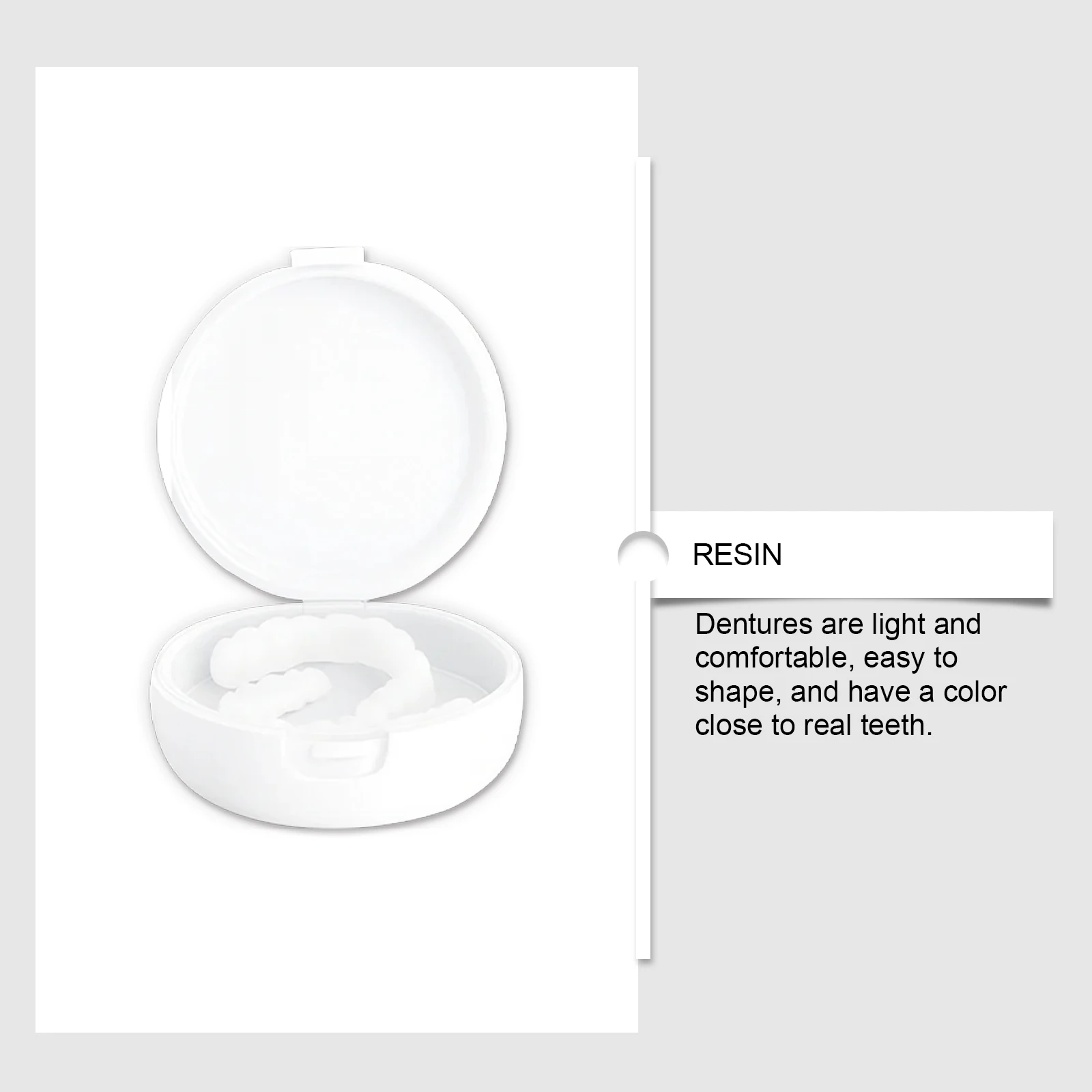 Adjustable Clip-On Dentures - Enhances Smile Aesthetics, Made of Comfortable Material, Dental Cosmetic Cover