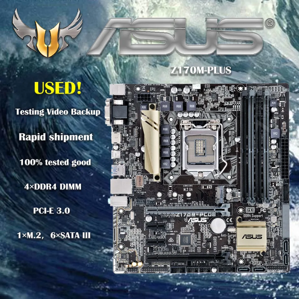 Asus Z170M-PLUS 1151 pin DDR4 Z170 motherboard - AliExpress