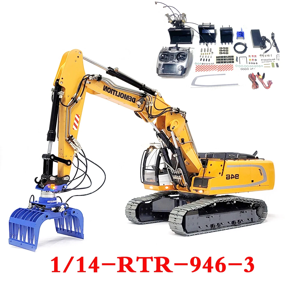 114RCHydraulicExcavatorMetalModel9463AdjustableArmRTR