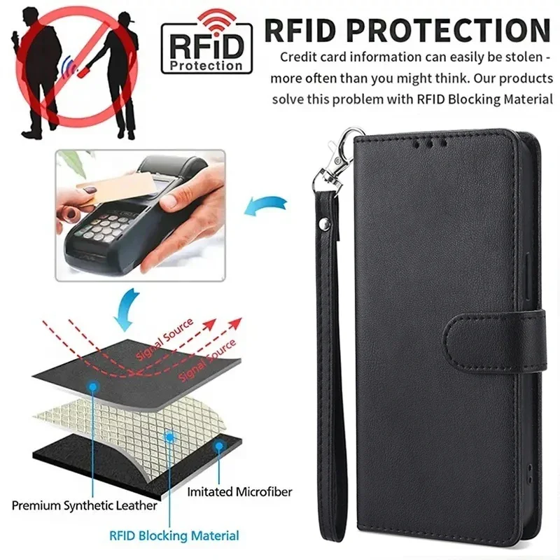 Luxurious Flip Leather Strap Case with Magnetic Closure – Elegant and Durable Protection