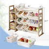 Toy Storage Organizer - Toy Organizers and Storage with Bookshelf, Toy Storage Shelf with 3 Shelves and 12 Storages Bins 2