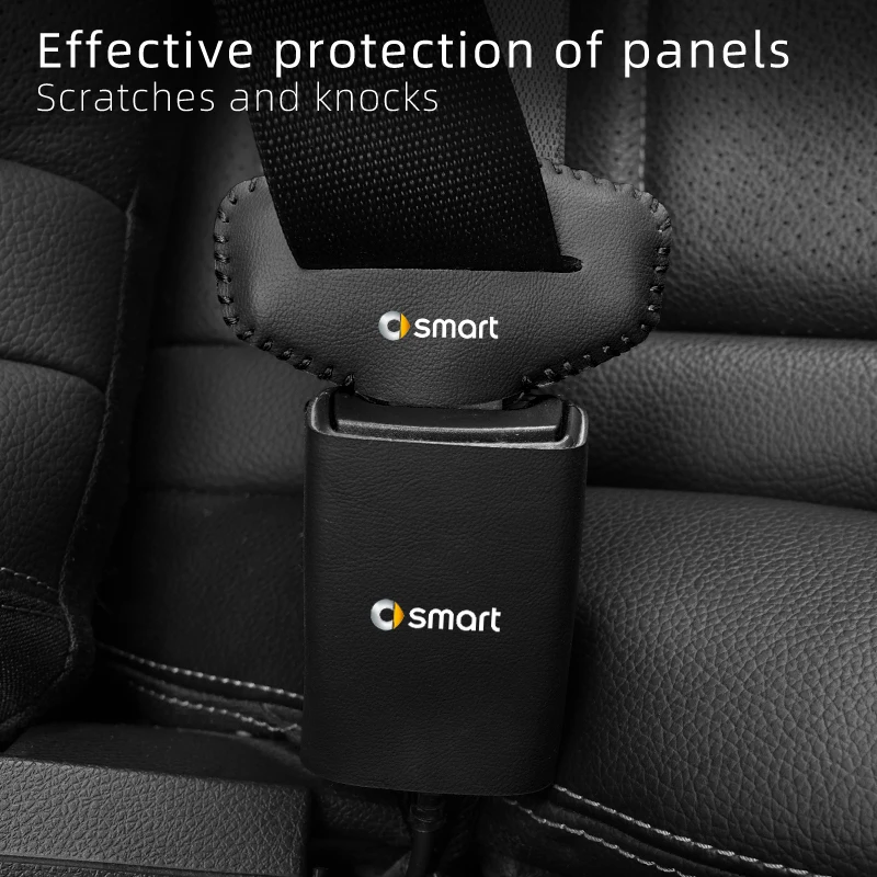 Anti Scratch Car Seat Belt Clip Protector for Smart Fortwo 451 450 453 Forfour Coupe Cabrio ROADSTER