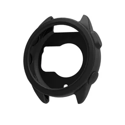 Smartwatch Soft Silicone Protective Case Shell and Screen Protector Cover - Forerunner 165 (Black)