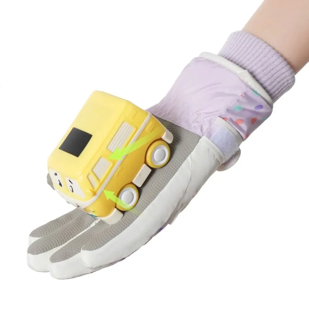 Kawaii Cartoon Children Ski Gloves Thicken Riding Snowboard Gloves Full Finger Keep Warm Girls Skiing Gloves Outdoor Sports