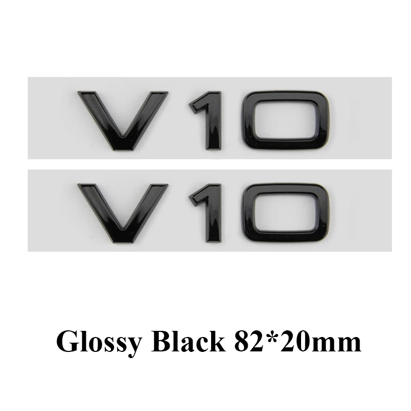 3D V10 V8T V6T Fender Side Emblem Abzeichen Aufkleber