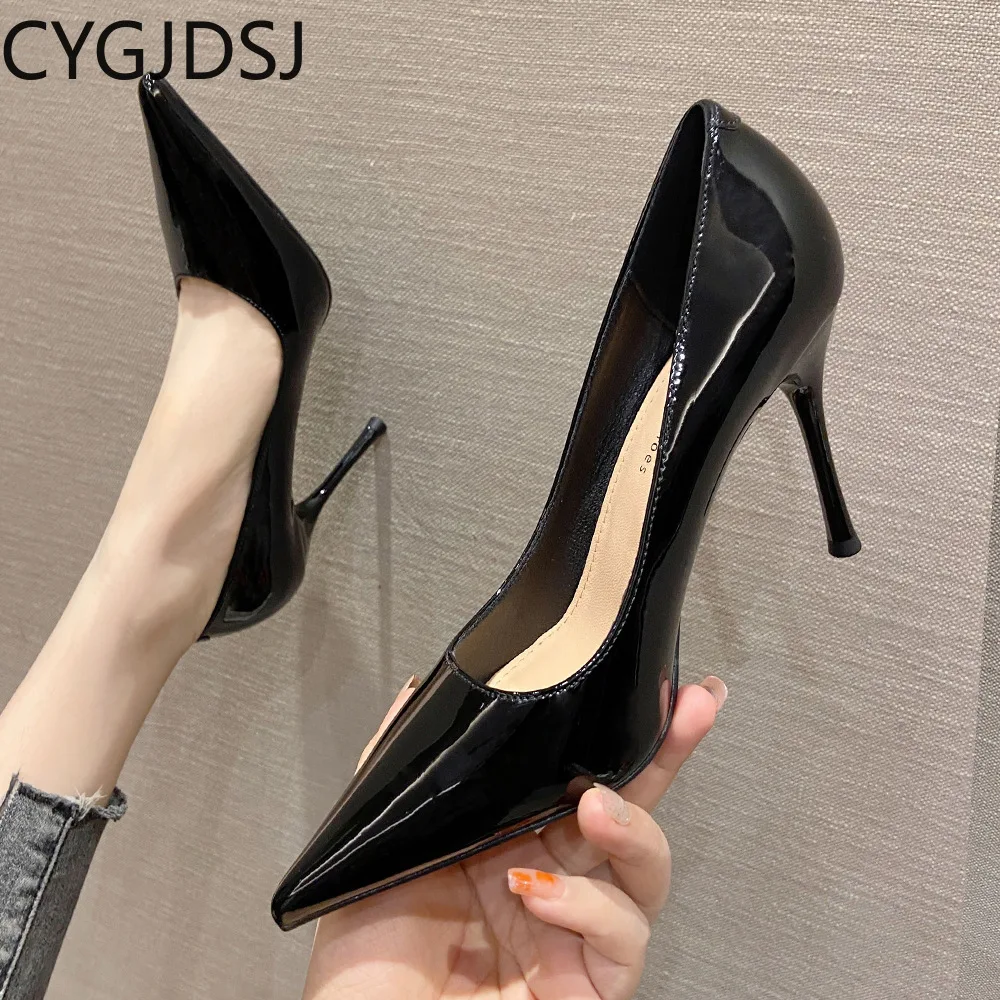 

Туфли-лодочки Женская обувь женские туфли на высоком каблуке из лакированной кожи туфли на шпильке 2024