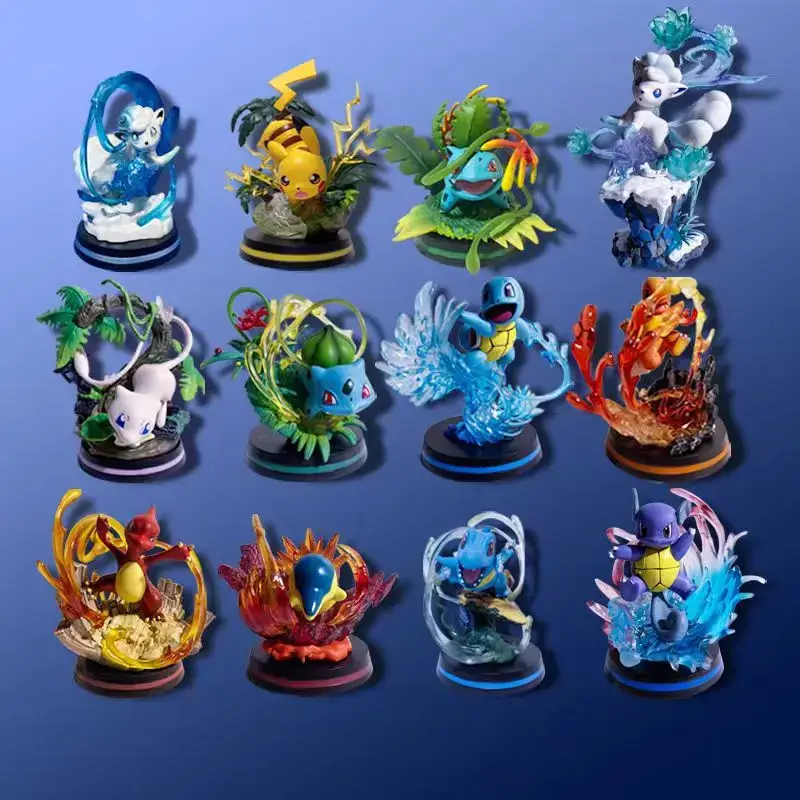 Pokemon Anime Figure  Vulpix Scenes Version Figurine Toys PVC Model Collection Dolls surprise box  mystery box  gift for a child - Image 4