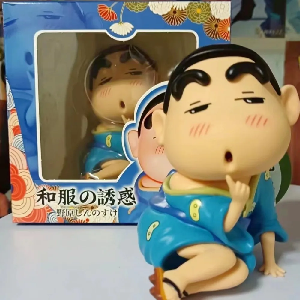 

Crayon Shin-chan Мультфильм Аниме фигурки шиннокэ нохара Gk песчаная скульптура Wafuku кимоно искупление Коллекционная модель игрушки подарок