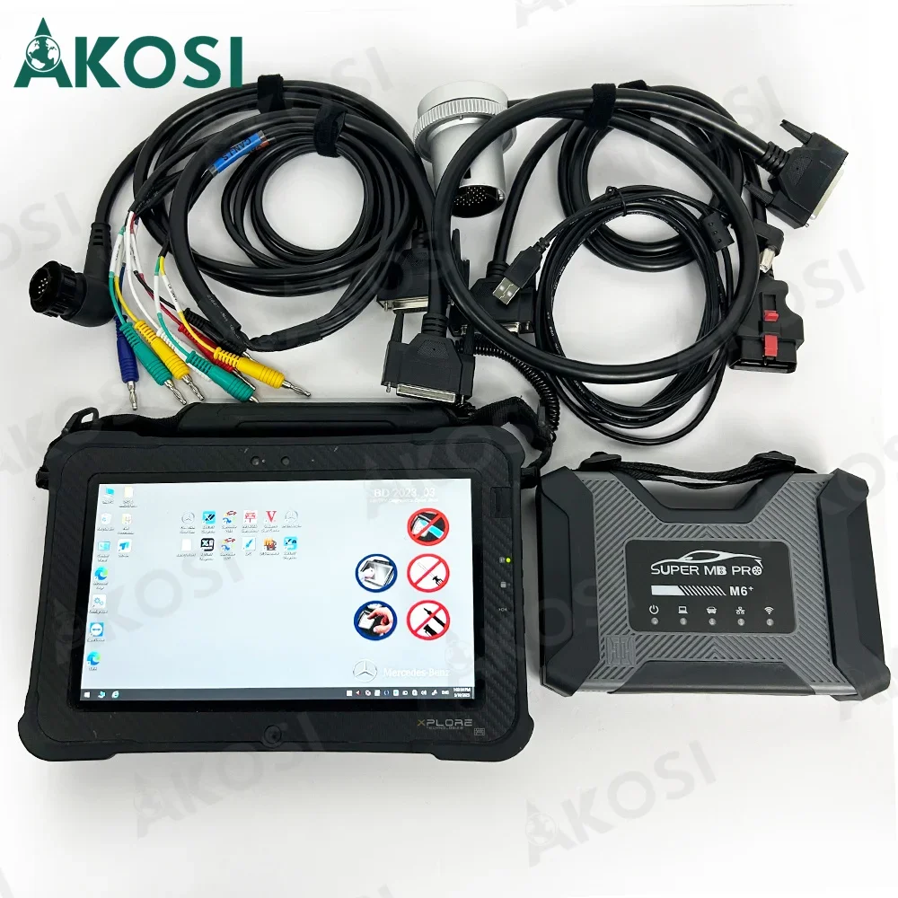 

New DoIP VCI M6 Super MB Pro M6+ Wireless Star Diagnosis Tool Full Function PK MB Star C4 C5 C6+Xplore tablet ready to use