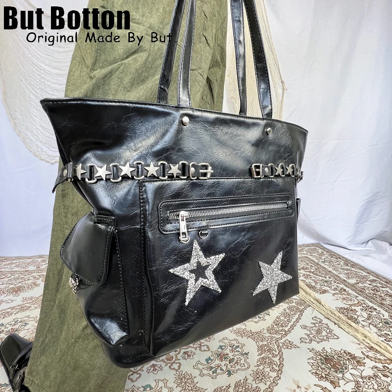 Leather Graffiti Women's Large Capacity Tote Bag Fashion Versatile