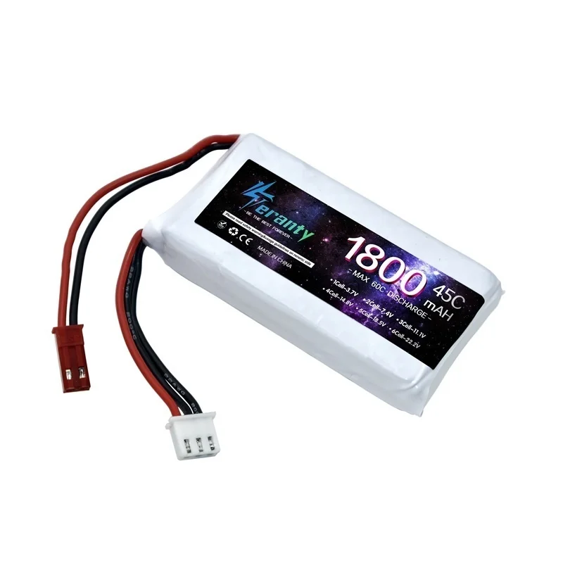 Lot de 1 à 3 Batteries LiPo 7.4V 2200mAh XT30/XT60/JST/T pour RC