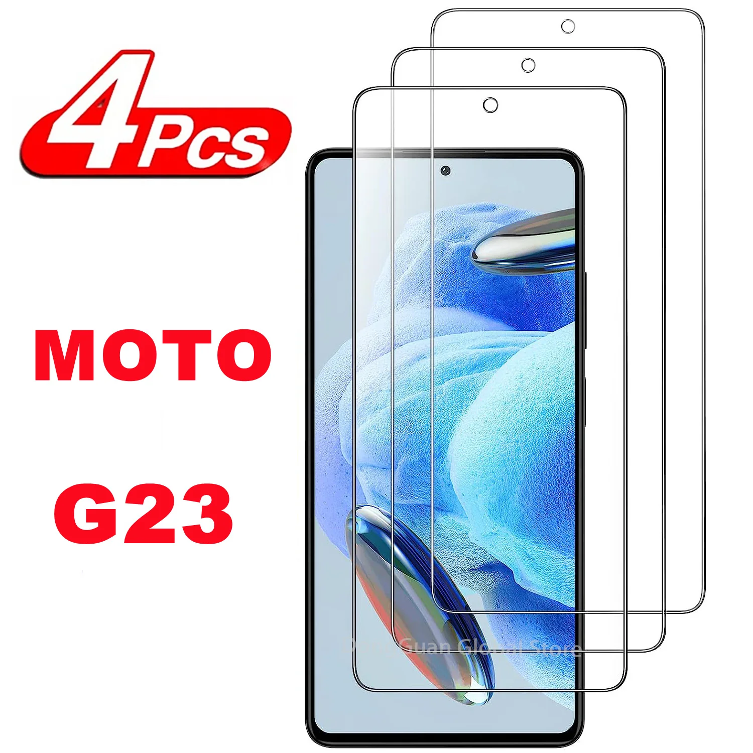 

2/4Pcs Tempered Glass For MOTOROLA MOTO G23 Screen Protector Glass Film