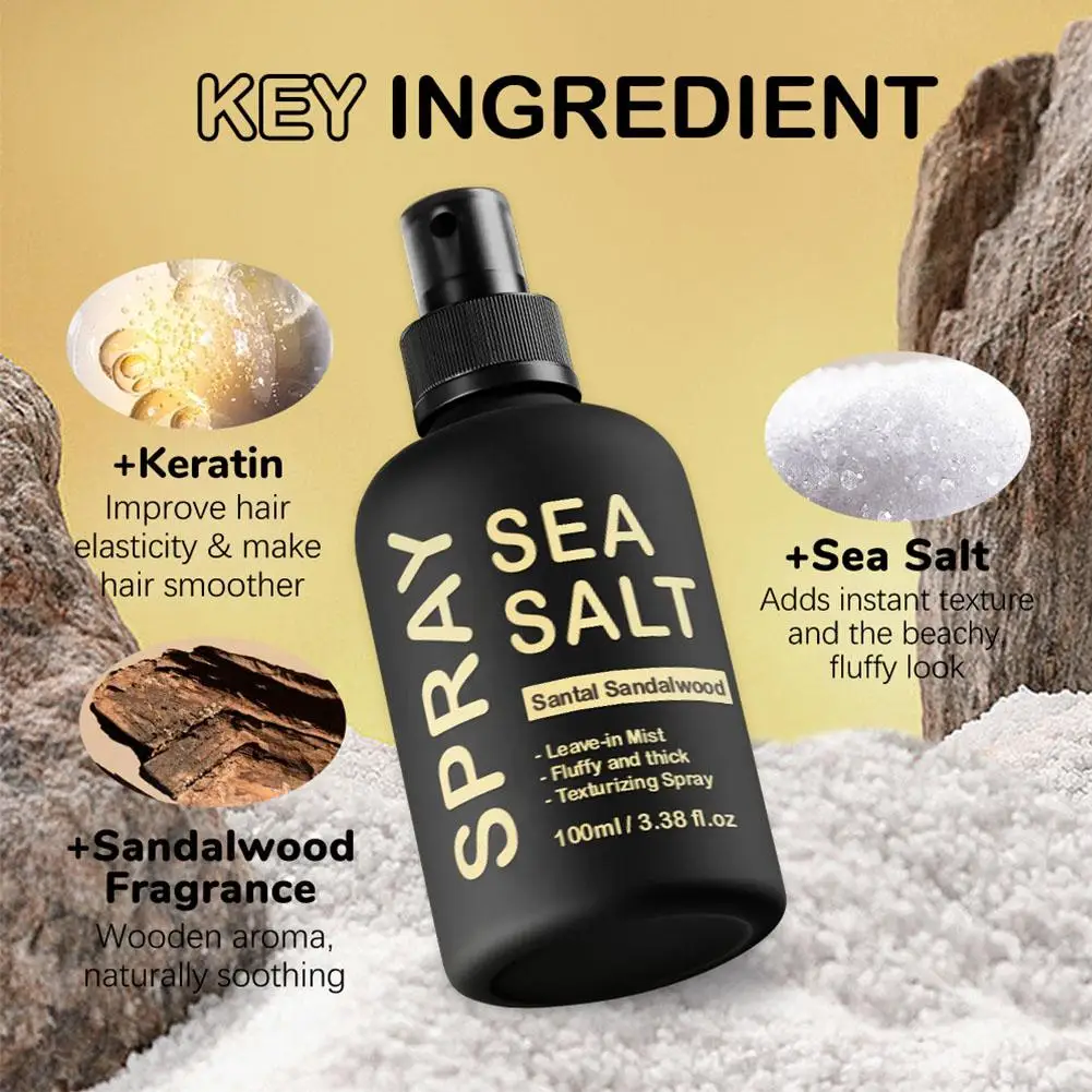 Sea Salt Spray Hair Styling Mousse Repair Damaged Curly Boost Cream Prevent Dryness Add Texture Thickness Curls Styling Products