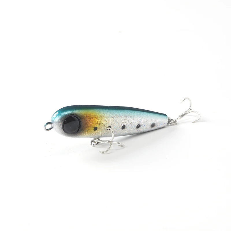 HAIMALUO HOPOPEN Floating Fishing Lures 76mm Pencil Top Water Saltwater Hard Baits Dog Walking Sea Bass Wobblers Lure Topwater