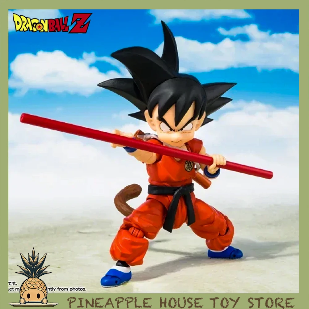 

Original 13cm Bandai SHF Son Goku Action Figure S.H.Figuarts Innocent Challenger Dragon Ball Anime Figures Model Kid Goku Gifts