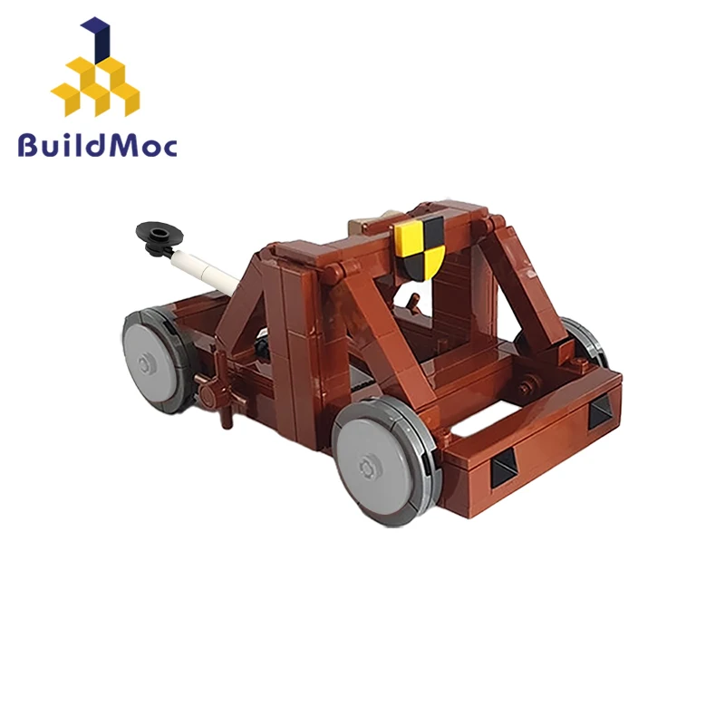 

BuildMoc The Catapult Compatible With All Medieval Buildings Blocks Architecture Castle Siege Vehicle Bricks Toys Children Gifts