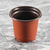 200Pcs 4 Inch Plastic Flower Seedlings Nursery Supplies Planter Pot/Pots Containers Seed Starting Pots Planting Pots 4