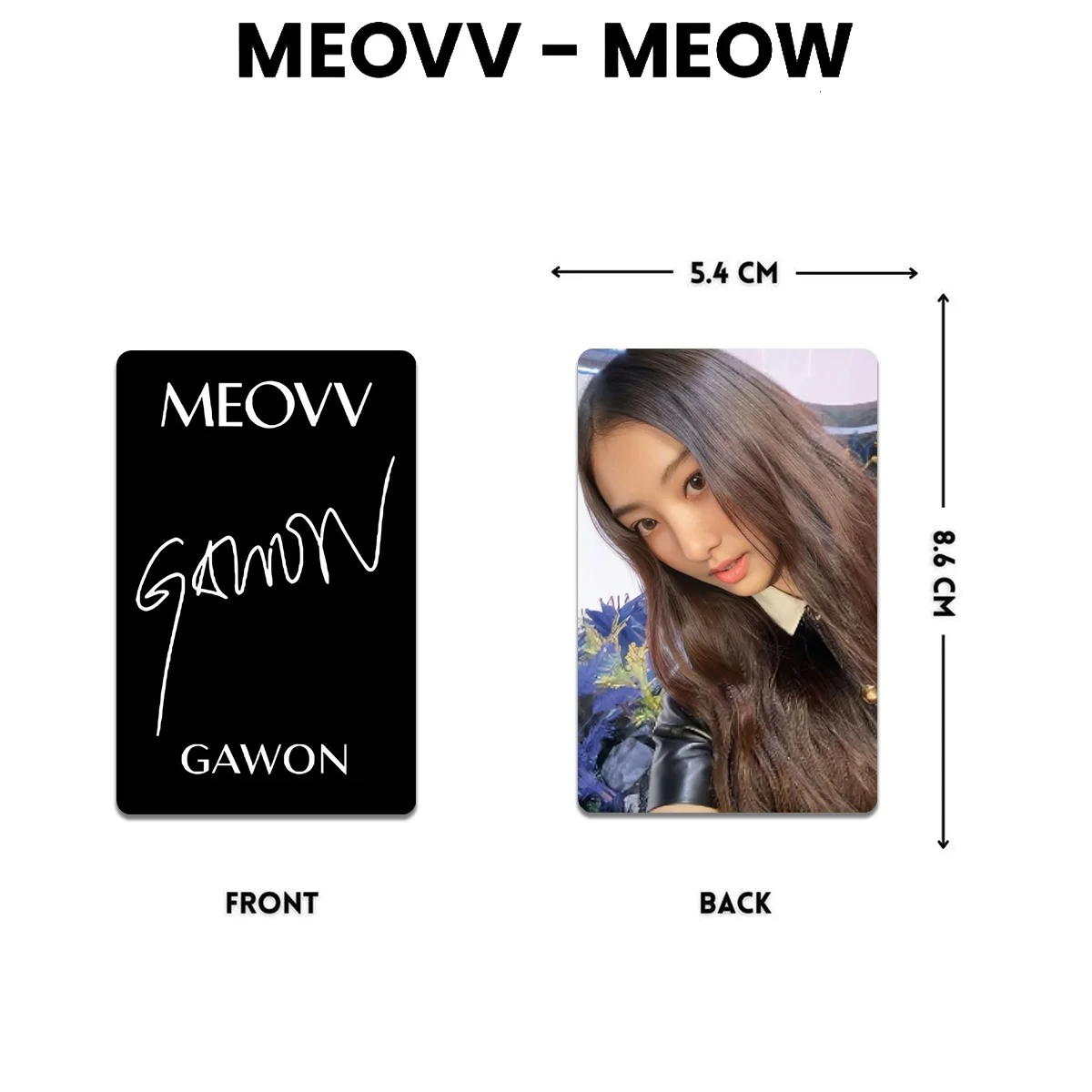 5Pcs/Set Kpop MEOVV Postcard Double Side Printing Photocard High