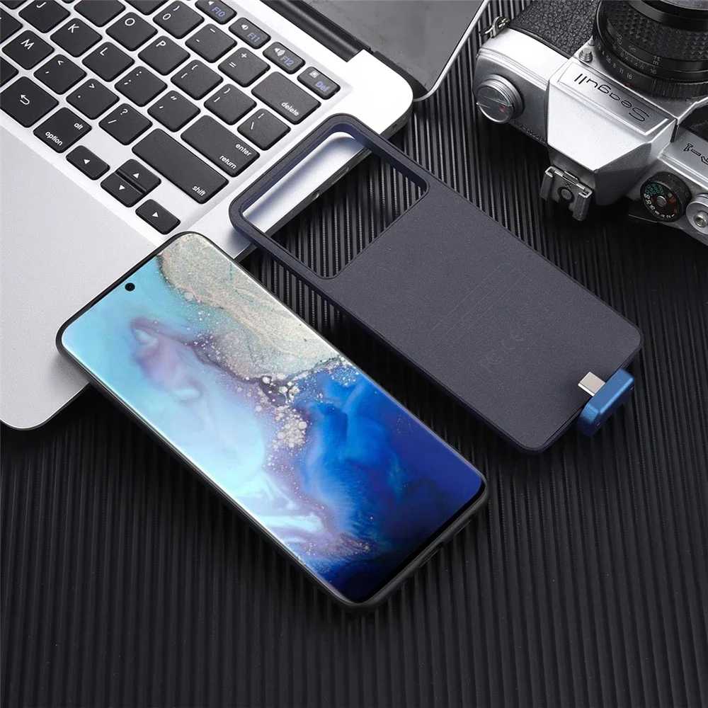 휴대용 충전기 커버, 삼성 갤럭시 S20 플러스 5G 배터리 케이스, 5000mAh 마그네틱 외장 배터리 보조베터리 충전 케이스