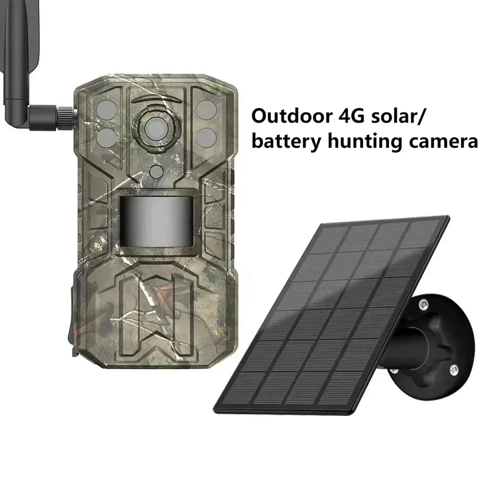 UCon App 4MP Outdoor Camping 4G Solar Cell Hunting And Hunting Camera Remote Viewing Video Wireless Camera Night Vision Device