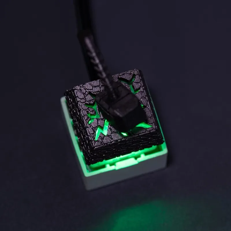 Keycaps 2in1 Resina Thor Martelo para Mecânico Clássico Retro Transparente Chave Boné Terno Esc Botão Personalizado Keycaps - Imagem 6