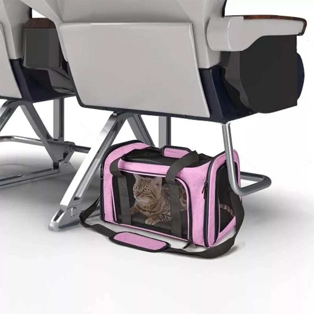 Cat Carrier Waterproof Polyester Bag With Mesh Panels For Ventilation Pet Carrier Cat Cage Cage Dog