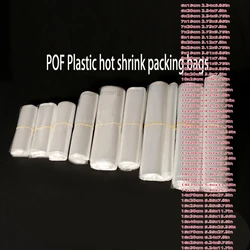 100Pcs/Lot 108 Sizes POF Heat Shrink Bags Clear Membrane Plastic Cosmetic Pack Bag Shrinkable Pouches Hot Wrap Film Flat Diy