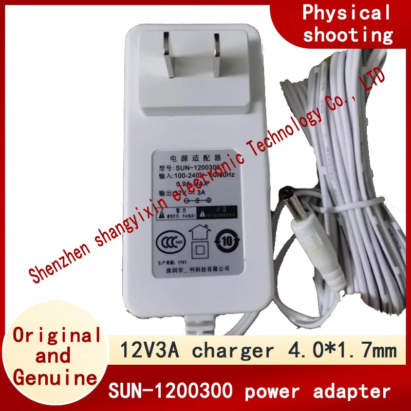 Оригинальный аутентичный адаптер питания SUN-1200300 12V3A CPA09-002B порт 4,0x1,7 мм