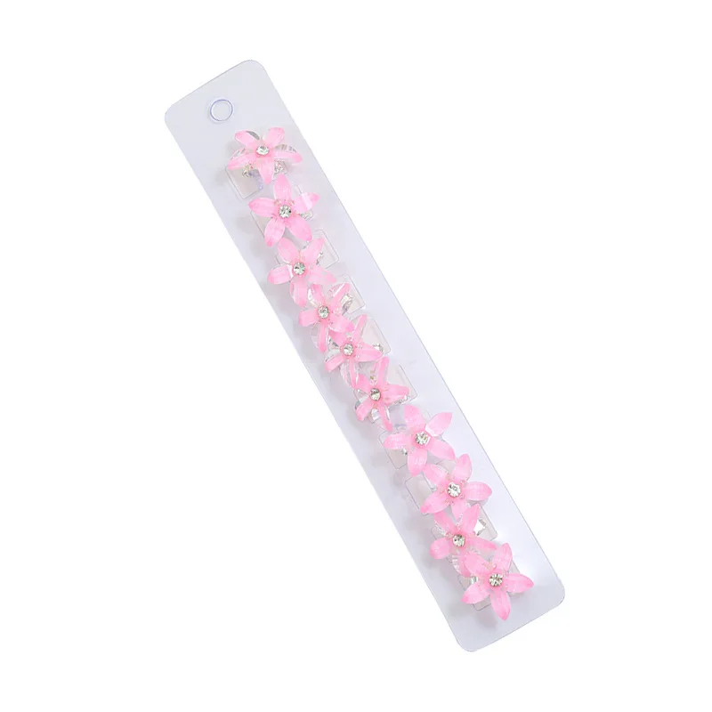 10 Teile/satz Haar Clip Geflochtene Haar Kleine Blume Haar Tasten Haarnadel Mädchen Nette Kopfschmuck Mädchen Mini Haar Klaue Haar Zubehör